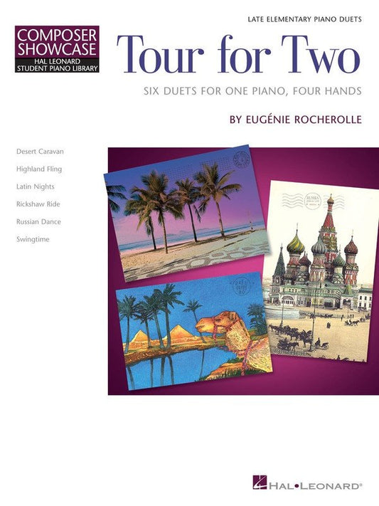 Tour for Two — Late Elementary Piano Duets (Hal Leonard HLSPL Composer Showcase)