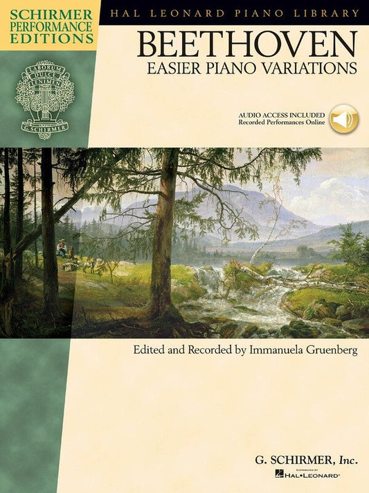 Beethoven: Easier Piano Variations — Book & CD, Piano Solo (G. Schirmer)