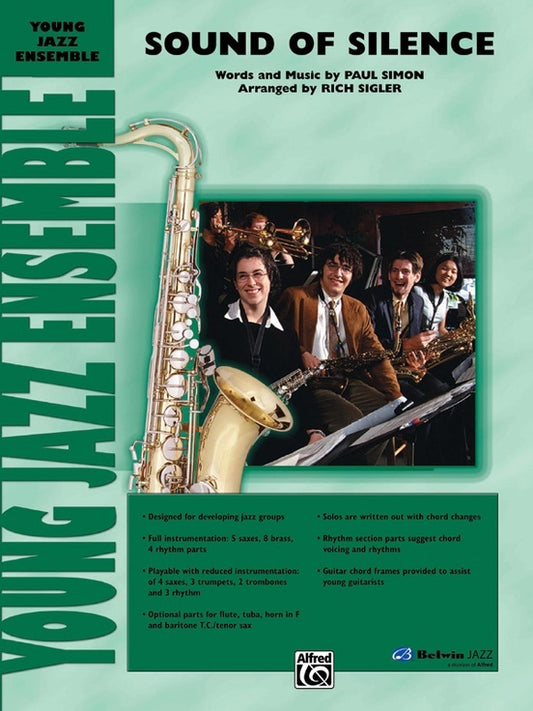 Sound Of Silence Jazz Ensemble Sheet Music Grade 2