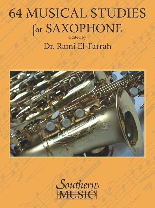 64 Musical Studies for Saxophone by Southern Music Co. - 32 Pages
