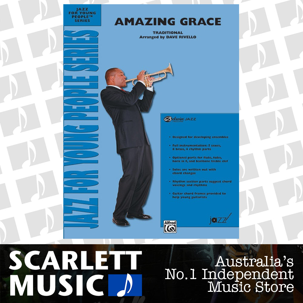 Amazing Grace Jazz Ensemble Sheet Music Grade 3 — view 2