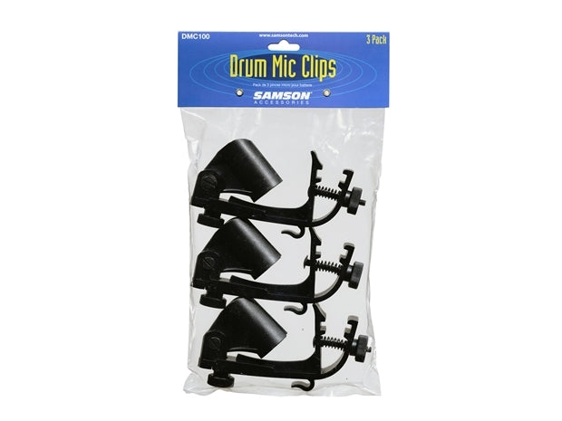Samson Audio : DMC100: Drum rim mount Mic Clip 3 pack
