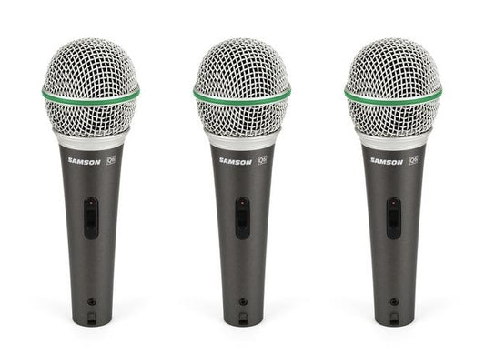 Samson Audio : Q6 Dynamic Mic 3 Pack