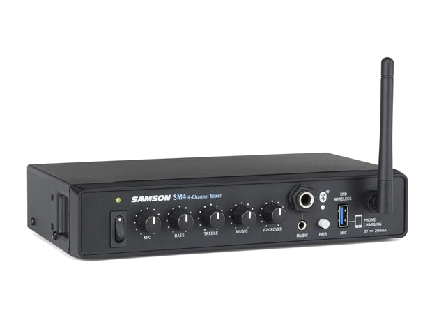 Samson Audio : 4 channel mixer with Bluetooth and XPD input.