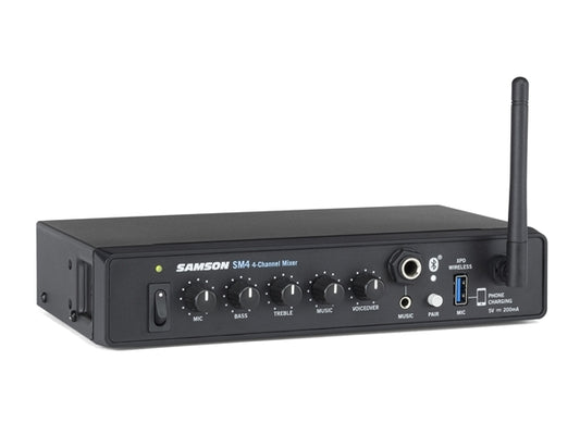 Samson Audio : 4 channel mixer with Bluetooth and XPD input.