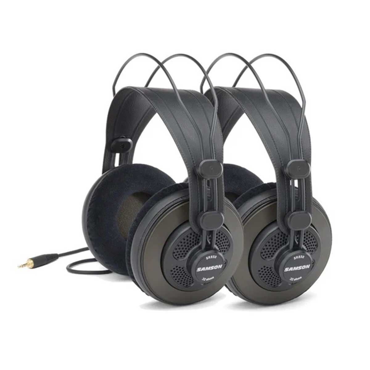 Samson SR850 Professional Studio Reference Headphones - 2 Pack with Self-Adjusting Headband and 50mm Dynamic Drivers — view 4