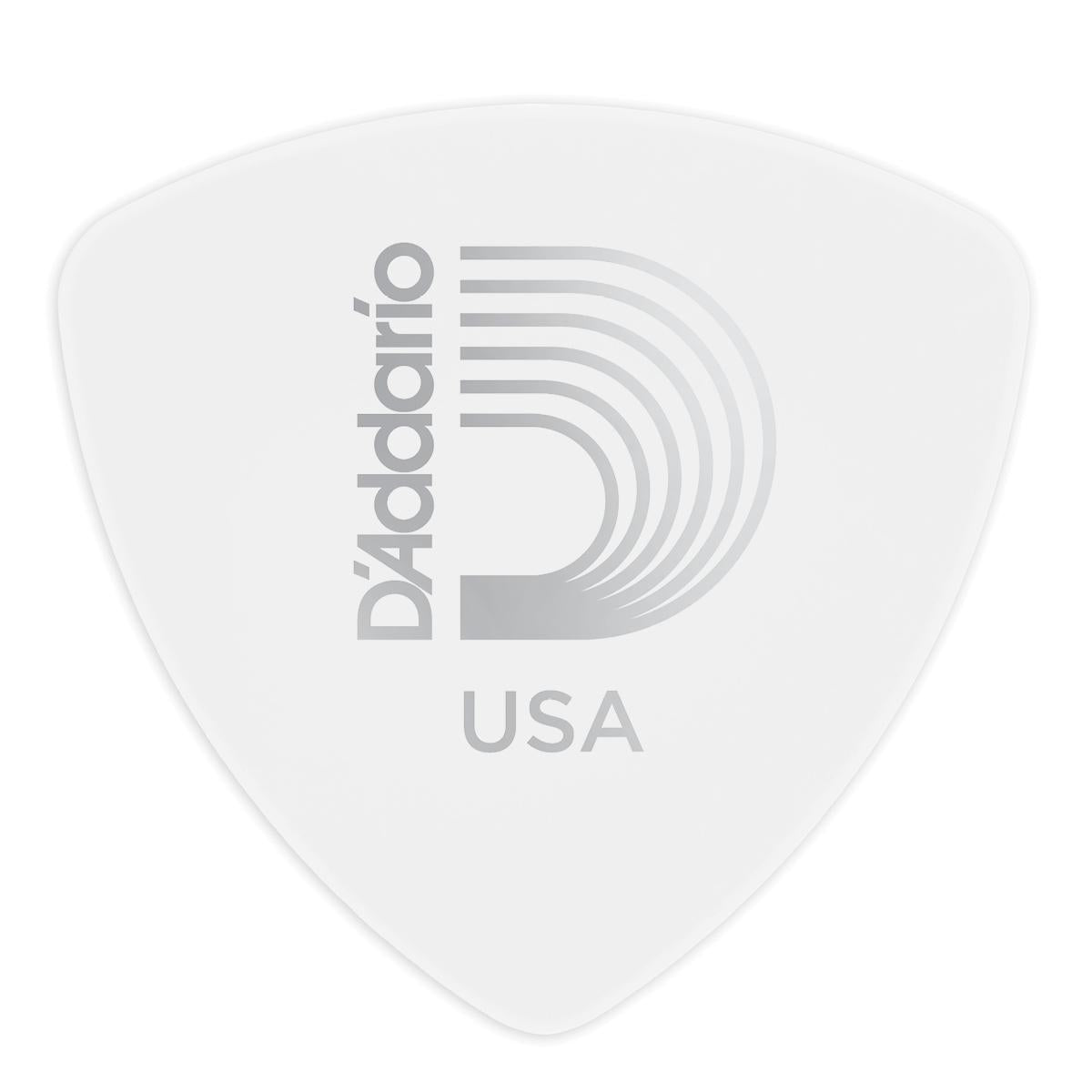 Planet Waves White-Color Celluloid Guitar Picks, 10 pack, Light, Wide Shape