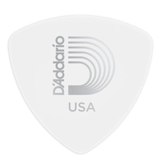 Planet Waves White-Color Celluloid Guitar Picks, 100 pack, Medium, Wide Shape