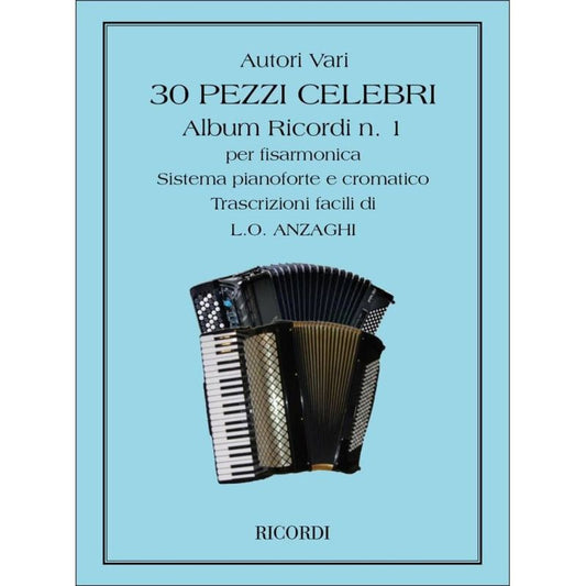 30 Pezzi Celebri No 1 Per Fisarmonica ACD Book
