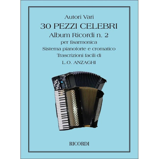 30 Pezzi Celebri No 2 Per Fisarmonica Book