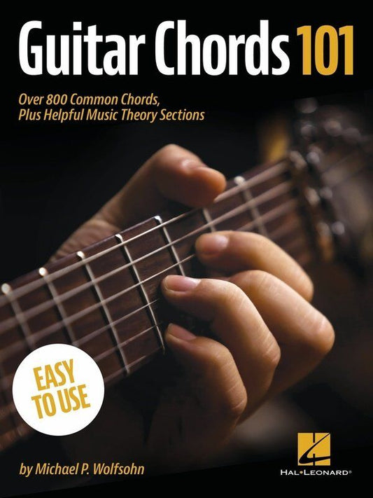 Guitar Chords 101 - Hal Leonard, 96 Pages, Standard Notation & TAB, Chord Dictionary, Substitution Guide, Harmonic Reference