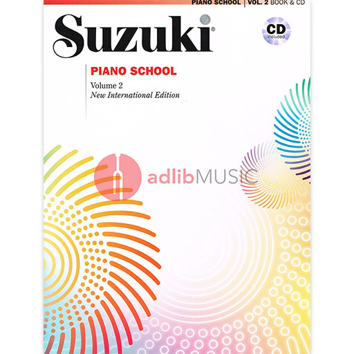 Suzuki Piano School Book/Volume 2 with CD - New International Edition Summy Birchard 30032