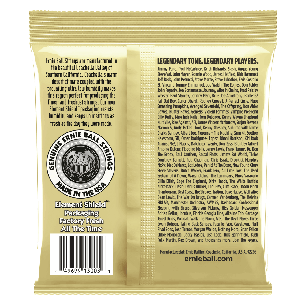Ernie Ball Earthwood Medium Light 80-20 Bronze Acoustic Guitar Strings 3 Pack, 12-54 Gauge — view 2