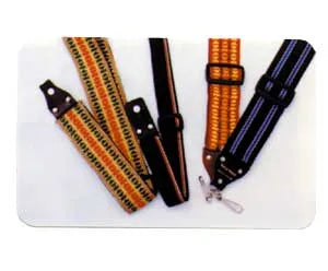 Woven Spanish Guitar Sling - Terry Gould 50mm, Adjustable with Nylon Hook, Made in UK, Tyrolean Patterns