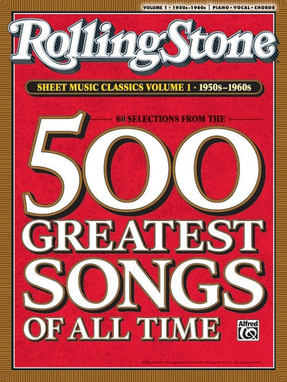 Rolling Stone Sheet Music Classics 1 1950-60S PVG