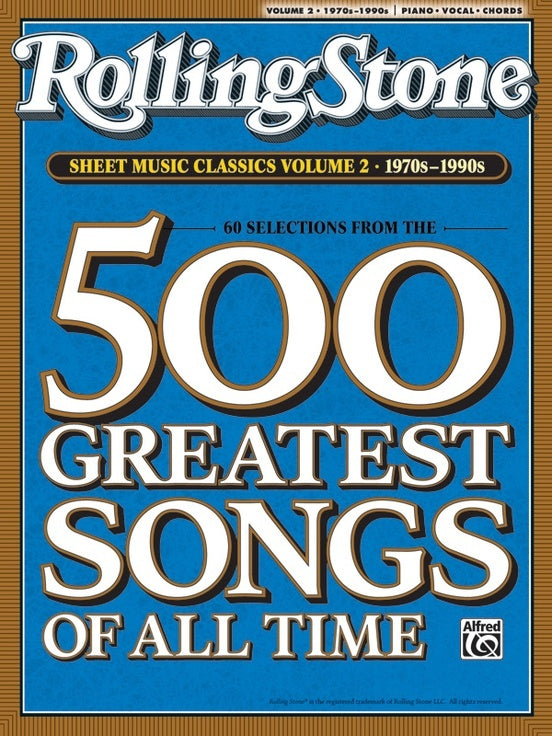 Rolling Stone Sheet Music Classics 2 1970S-90S PVG