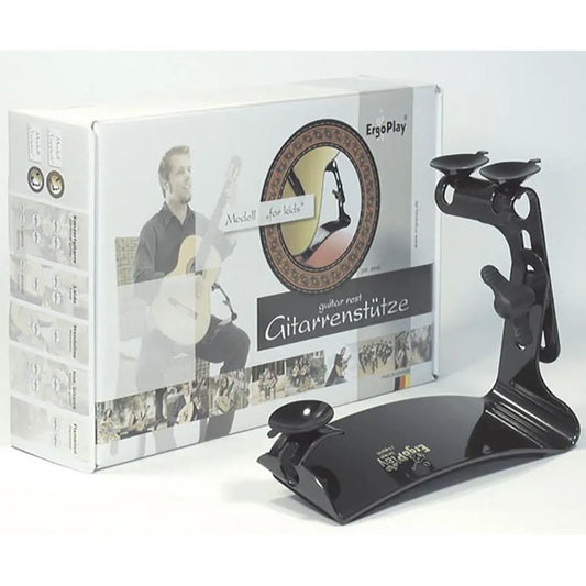 Guitar Thigh Rest ErgoPlay Tappert for Kids - Adjustable Footstool for Guitars 87mm to 72mm with Smaller Suction Cups