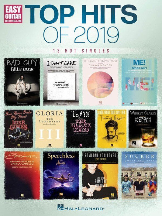 Top Hits of 2019 Easy Guitar Notes & Tab Songbook
