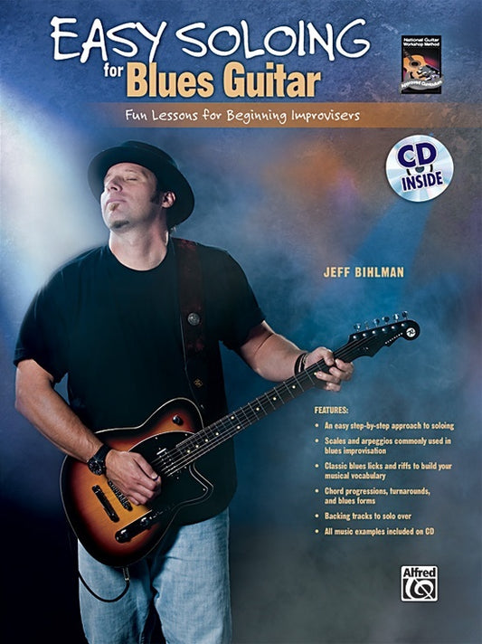 Easy Soloing For Blues Guitar Book & CD