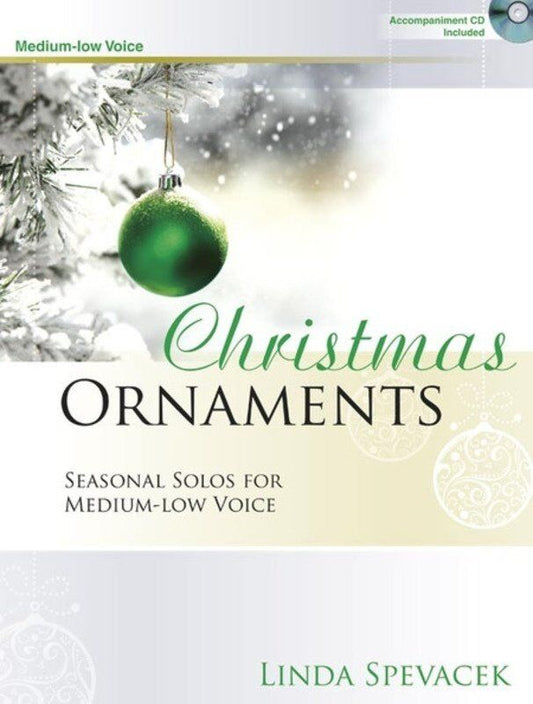 Christmas Ornaments Medium - Low Voice Book/CD