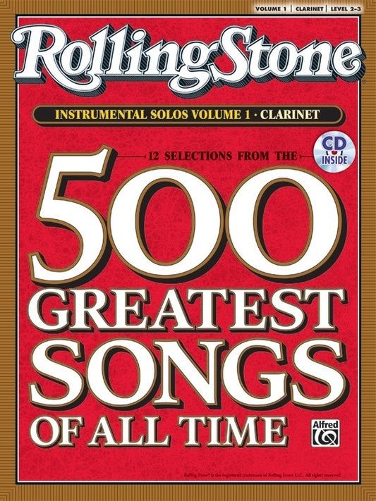 Rolling Stone Instrumental Solos 1 Clarinet Book/CD