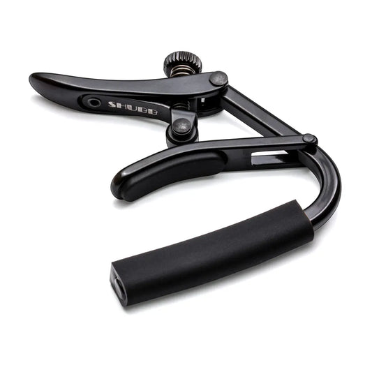 Shubb Electric Guitar Capo for 7.25in Radius, Black Chrome Finish