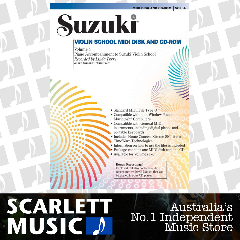 Suzuki Violin School Volume 4 Midi CD Piano Accomp — view 2