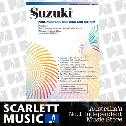 Suzuki Violin School Volume 4 Midi CD Piano Accomp — view 2