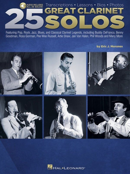 25 Great Clarinet Solos Book with Audio Access