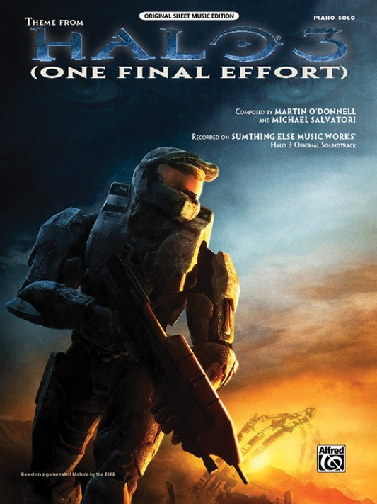 Theme from Halo 3 (One Final Effort) Piano Sheet Music