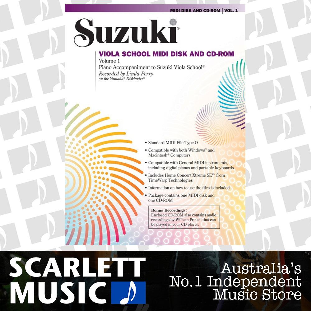 Suzuki Viola School Volume 1 Midi CD Piano Accomp — view 2