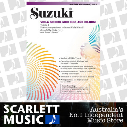 Suzuki Viola School Volume 1 Midi CD Piano Accomp — view 2