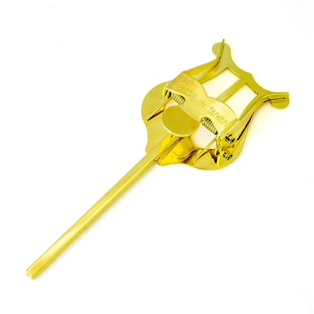 Gold Trumpet Lyre - Straight Stem