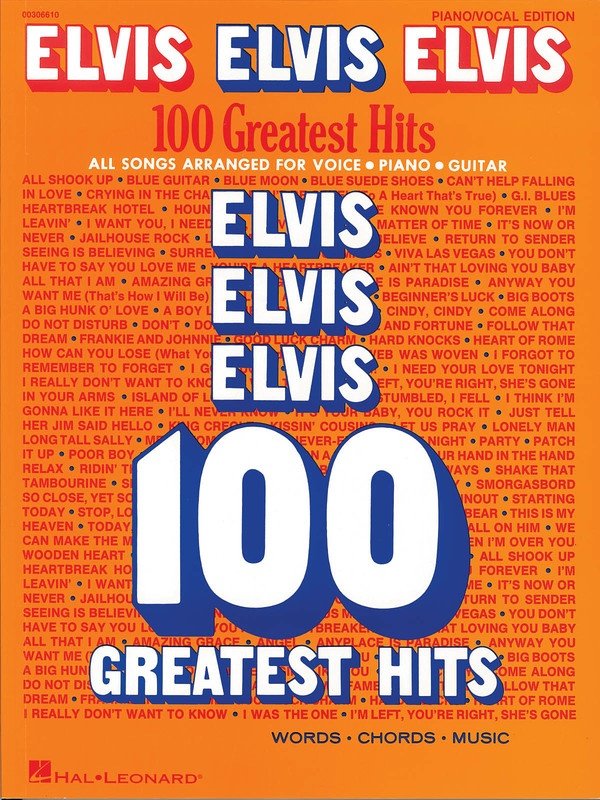 Elvis Elvis Elvis - 100 Greatest Hits Pvg (Hal Leonard)