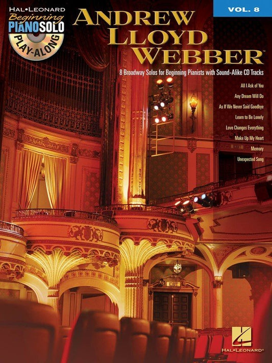 Lloyd Webber — Beginning Piano Solo Play-Along, Vol. 8 Book/Online Audio (Hal Leonard)