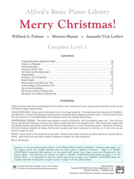 ABPL Merry Christmas! Piano Sheet Music Book 1 — view 2