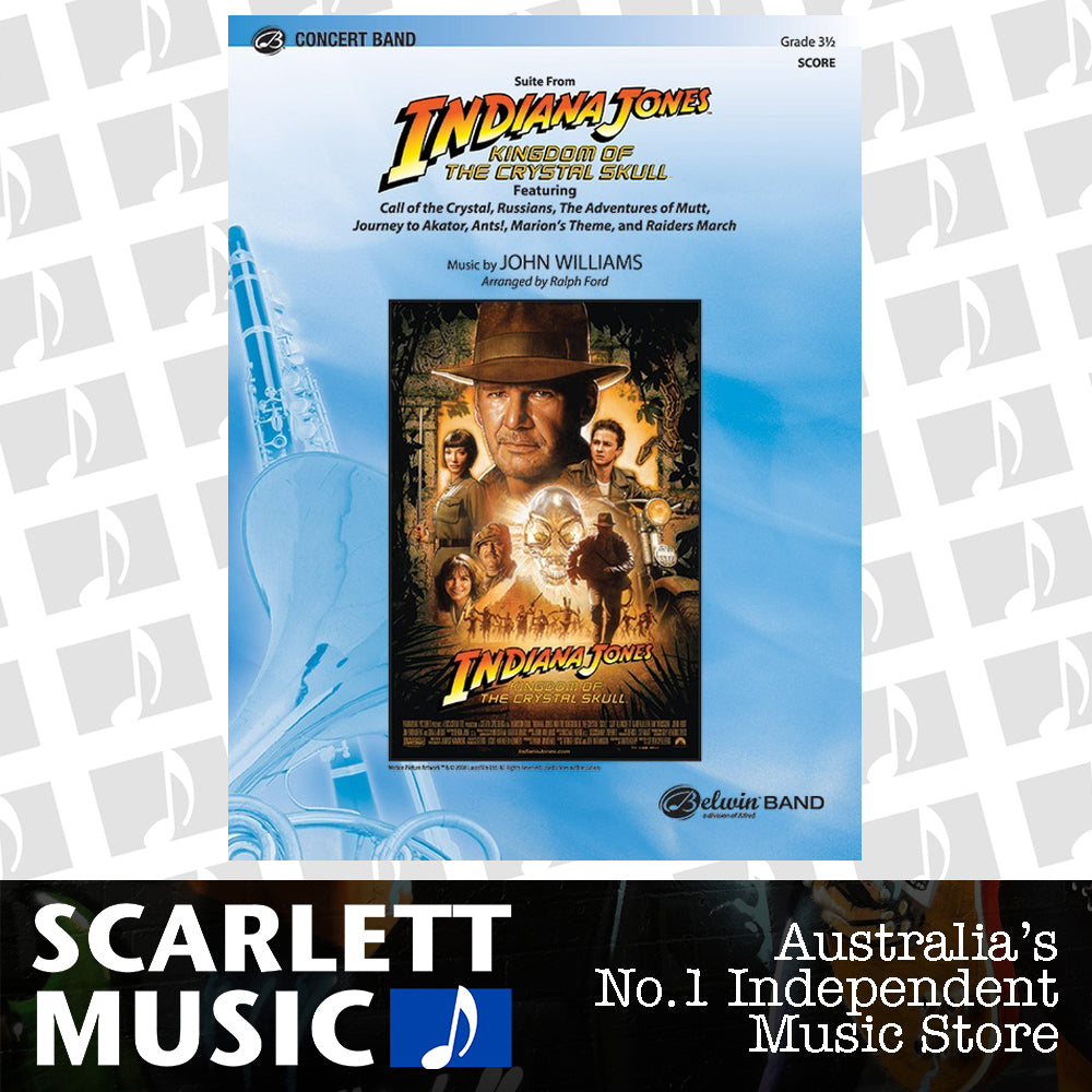 Suite Indiana Jones Crystal Skull Concert Band Sheet Music Grade 3.5 Score — view 2