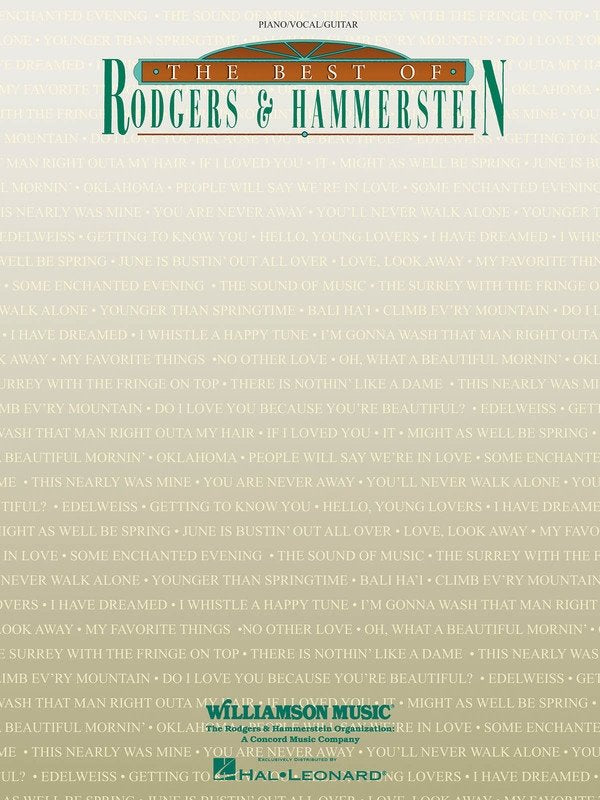 Best of Rodgers and Hammerstein — Piano/Vocal/Guitar (Hal Leonard)