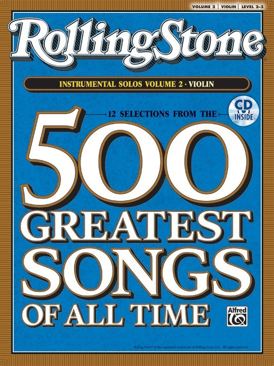 Rolling Stone Instrumental Solos 2 Violin Book/CD