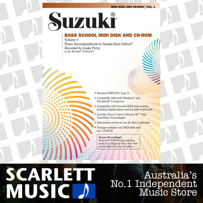 Suzuki Bass School Volume 1 Midi CD Piano Accomp — view 2
