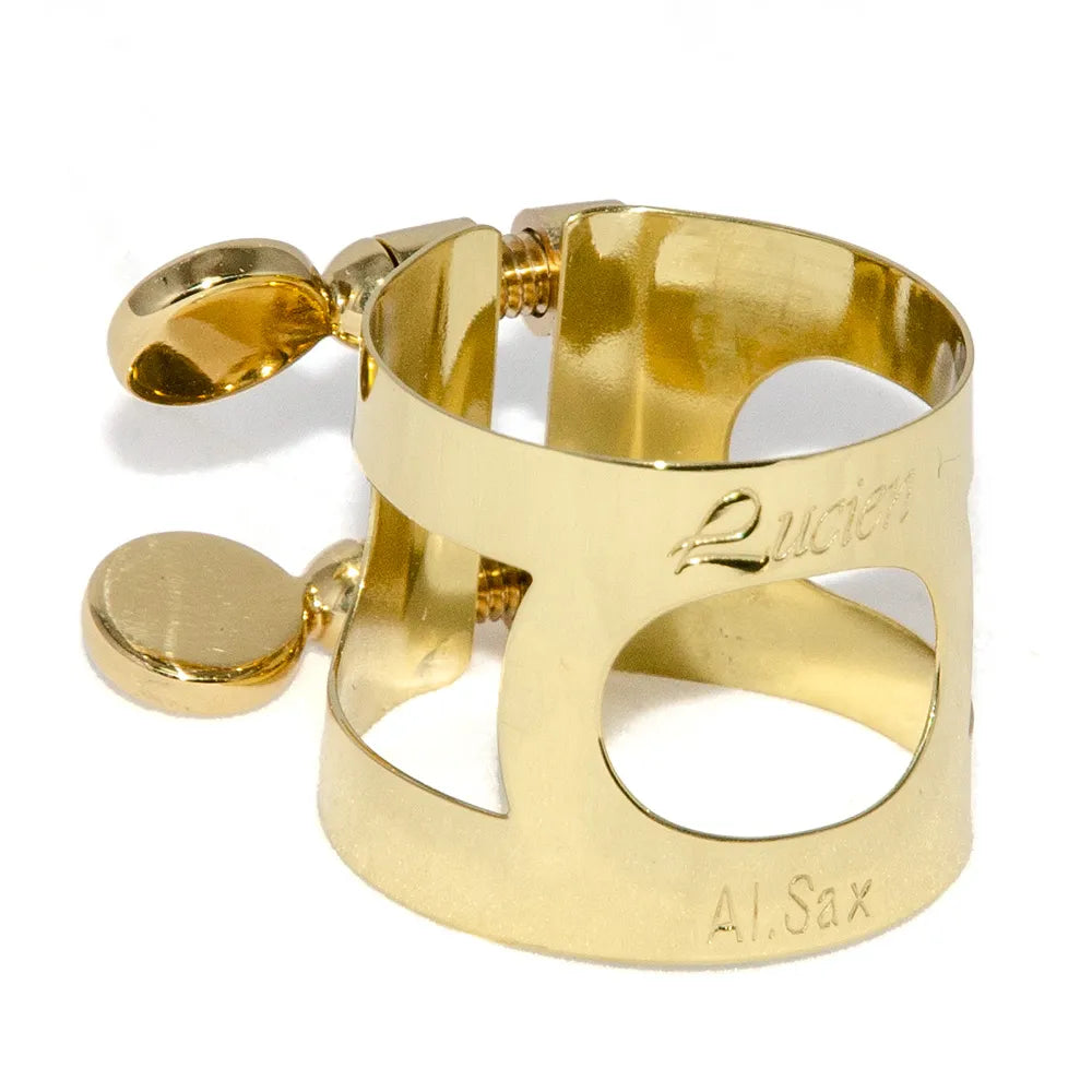 Gold Lacquer Alto Sax Mouthpiece Ligature