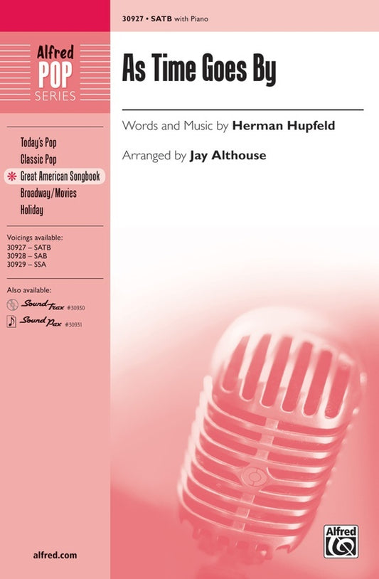 As Time Goes By SATB Choral Sheet Music