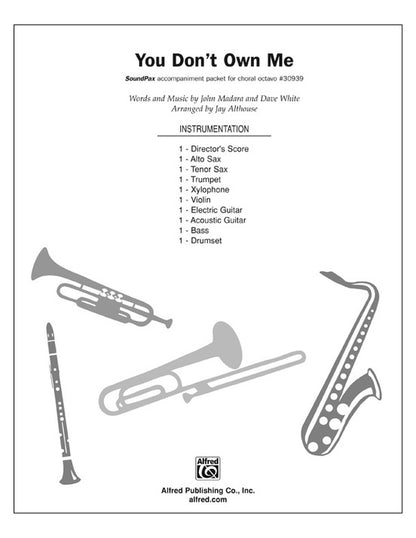 You Don't Own Me S/PAX Choral Sheet Music