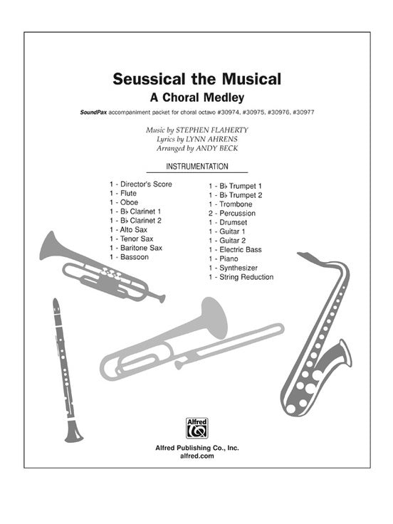 Seussical The Musical Choral Medley Soundpax Parts