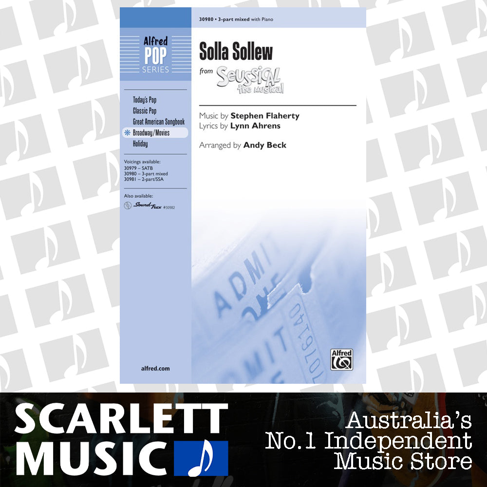 Solla Sollew from Seussical the Musical SAB Choral Sheet Music — view 2