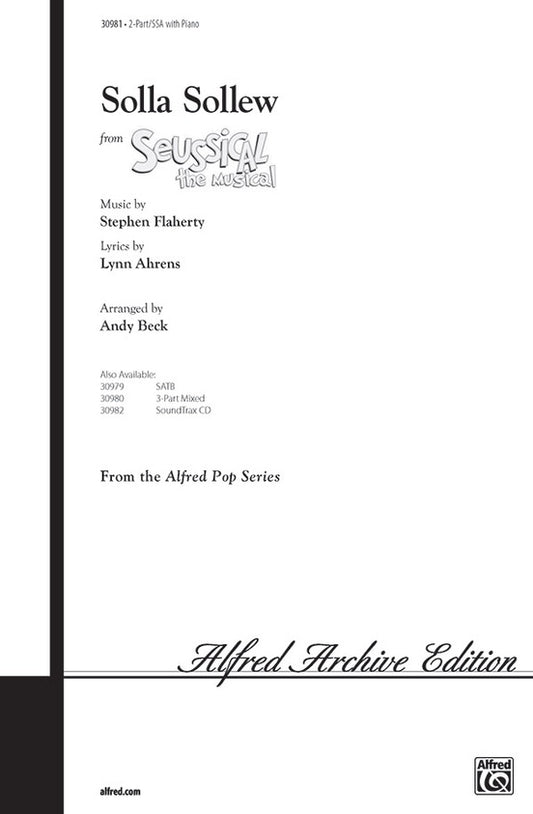 Solla Sollew from Seussical the Musical SA/SSA Vocal Sheet Music
