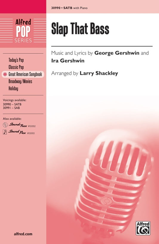 Slap That Bass SATB Choral Sheet Music