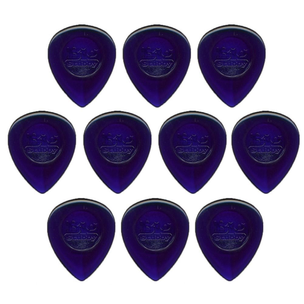 10 x Dunlop Big Stubby 3.00MM Gauge Guitar Picks, Purple