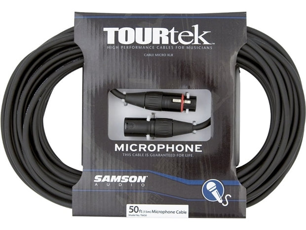 TourTek : TourTek 50' XLR to XLR Microphone Cable (15.24m)