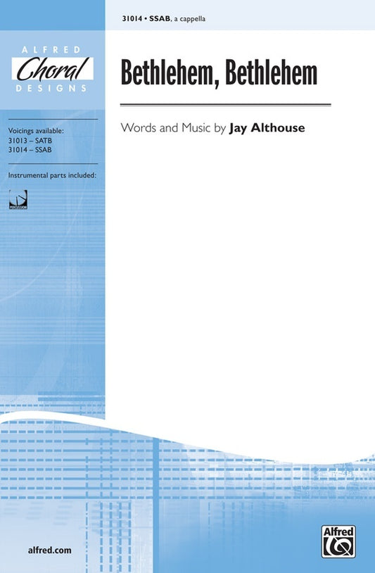 Bethlehem SSAB Choral Sheet Music